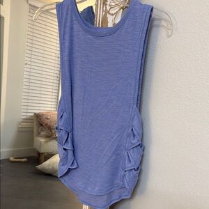 Blue Sleeveless Women's Top
